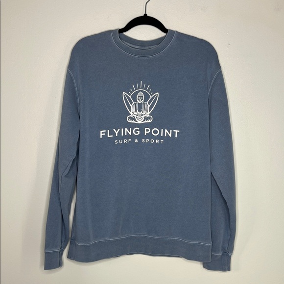 Flying Point Surf & Sport blue sweatshirt size medium - Picture 2 of 13